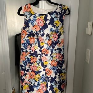 Floral spring work dress